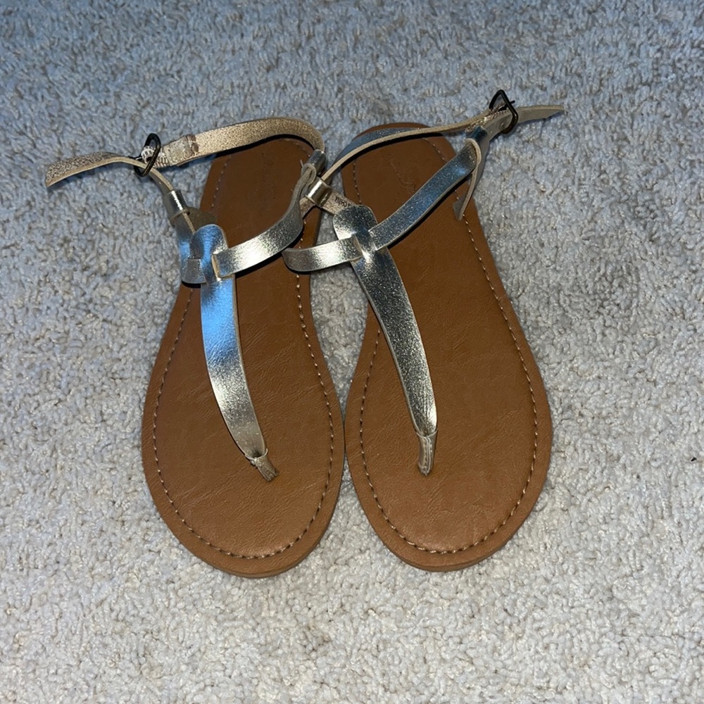 silver sandals